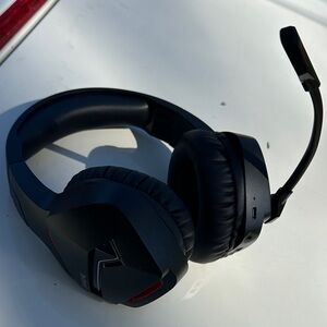 Black Wireless Gaming Headset with Mic